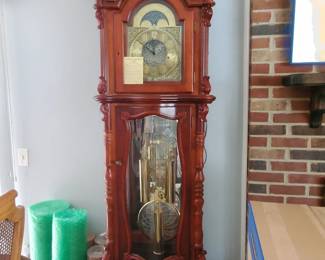 Presale Available Item  Grandfather Statement Clock with Paperwork 1400.00