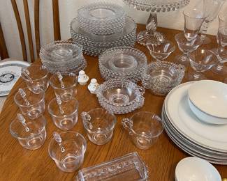 Imperial “Candlewick” glass pieces