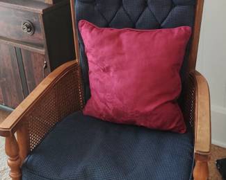 Queen Anne style cane chair