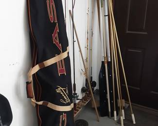 Wake board fishing poles 