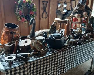 Loads of copper and cast iron items