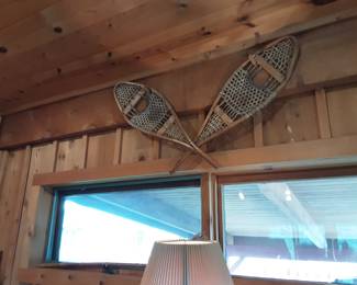 Antique snow shoes