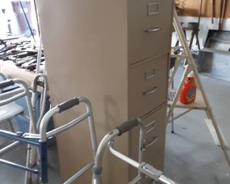 2  four drawer file cabinets