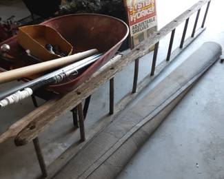 9 foot wooden ladder 