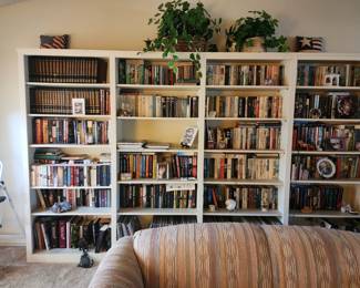 SO. MANY.BOOKS.  They are in every room and many sets or individual titles.