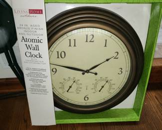 indoor/outdoor clock, new in box
