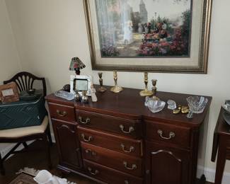 antique dining room set, server