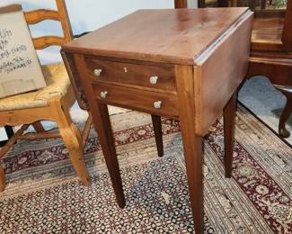 antique drop leaf end table