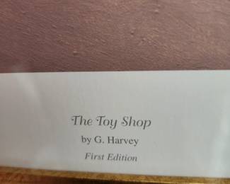 framed, signed, numbered print by G. Harvey