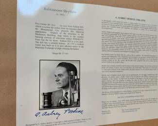 Framed Baltimore prints by famed photographer A. Aubrey Bodine