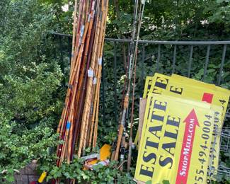 VINTAGE BAMBOO FISHING POLES