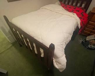 ASK TO SEE - VINTAGE TWIN MISSION STYLE BED - ASK TO SEE