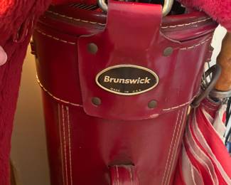 Brunswick golf bag and clubs