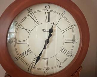 Williamsburg Grandmother clock with shelves inside