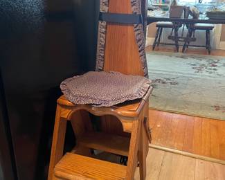 Vintage Bachelor chair/ironing board/step stool
