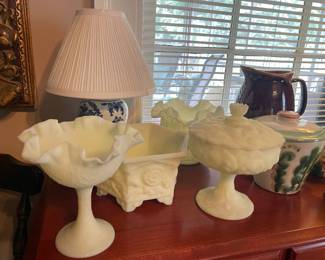 Fenton custard glass