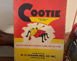 Antique Cootie game