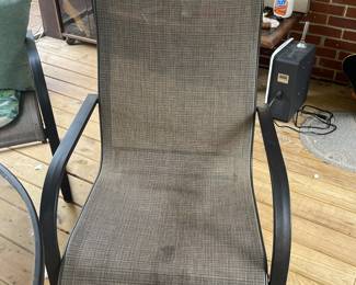 Outdoor patio chairs and table