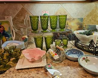 More vintage glass and decor