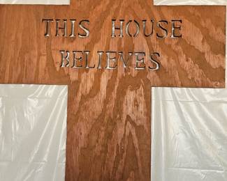 handcrafted large cross