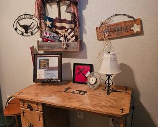 Handcrafted desk with unique designs