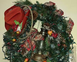 Wonderful hand-made western wreath!