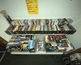 LITERALLY 100'S OF VHS MOVIES IN GREAT CONDITION! THIS IS JUST A FEW OF THEM!