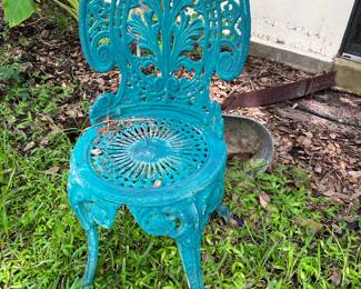 cast aluminum chair