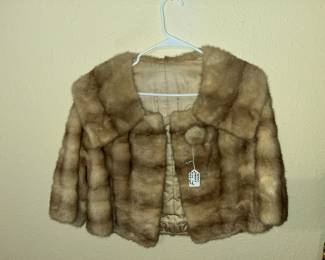 Vintage NIEMAN-MARCUS mink bolero jacket!