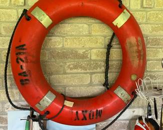 Collectable vintage hard life preserver