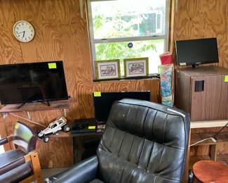 Flatscreen TV's and mini fridge