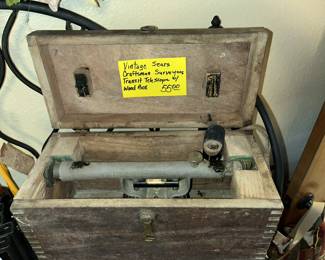 Sears Craftsman surveyor's transit in box