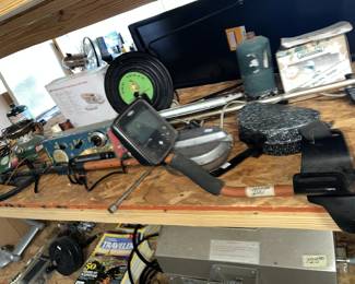 A pair of metal detectors