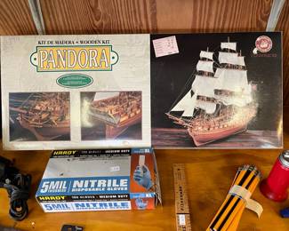 Boat models in box