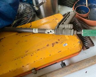 Brass spray gun and propane stove