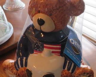 Oreo bear cookie jar