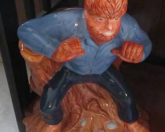 Wolfman cookie jar - missing lid