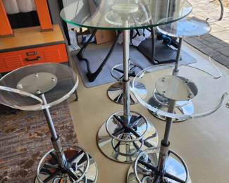 Lucite table and chairs