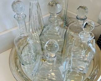 all Tiffany crystal decanters
