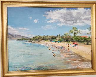 Original Hawaii beach painting