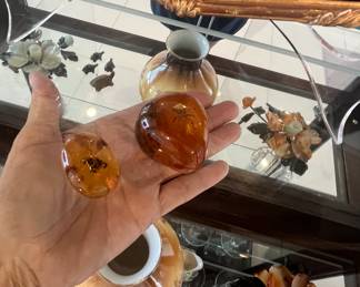 amber (with bugs. ew)