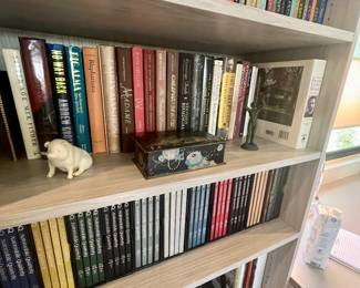 Owner had extensive book collections, many auto-related