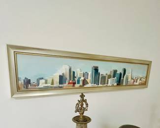 Adore this oil painting of San Francisco. Don't know the artist, but if you don't buy it for $450, I will!