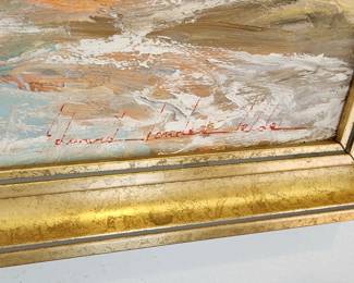 beach painting signature