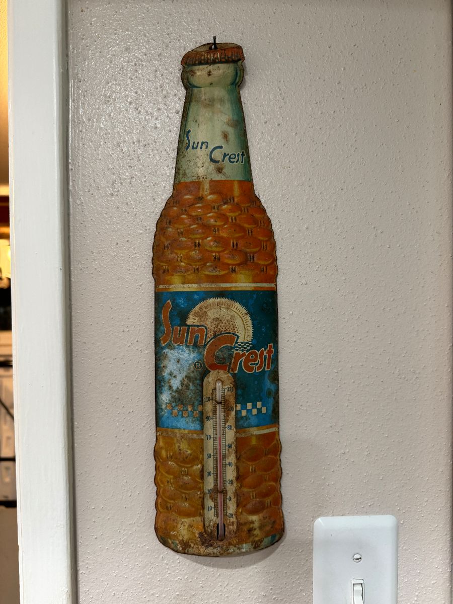 Sun Crest advertising thermometer!