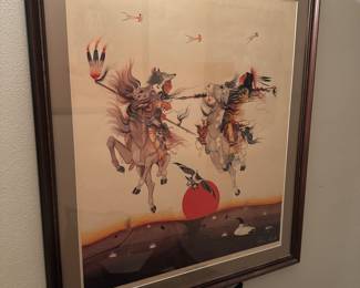 Lithograph “War On The Plains” by Rance Hood