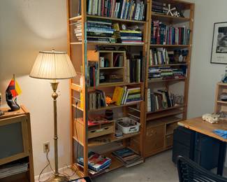 Two large bookcases