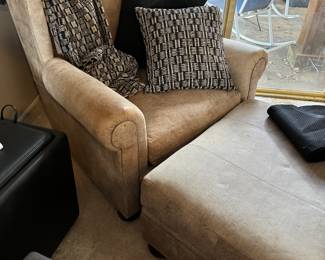 Easy chair and foot rest