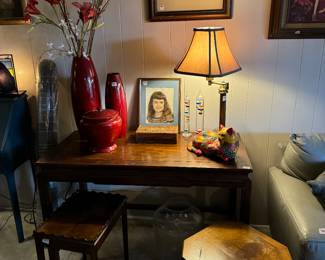 Library table and small occasional tables