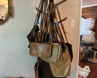 Another shot of the Coach and Dooney purses.